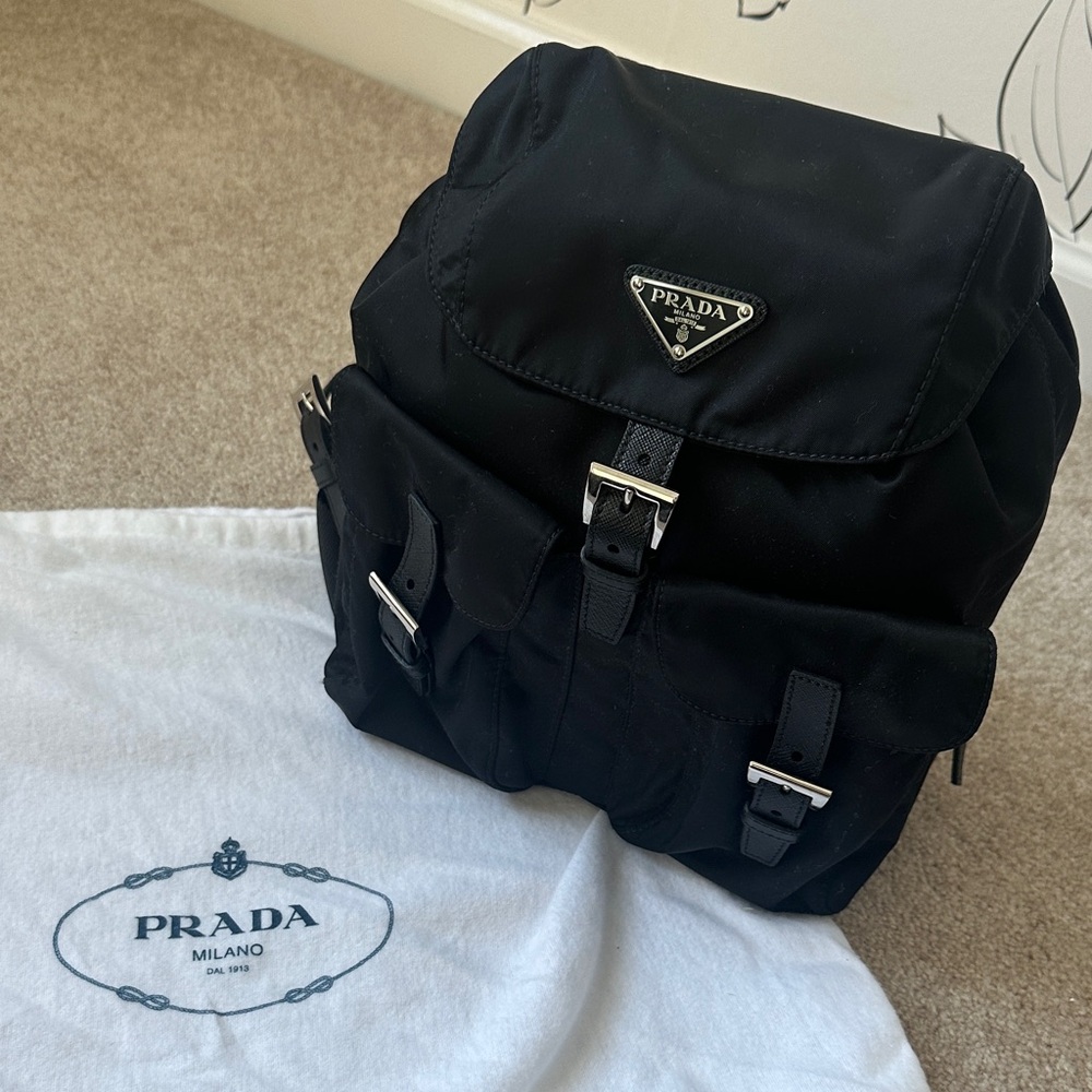 Prada Black Backpack